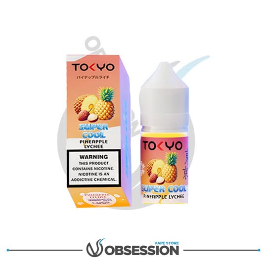Super Cool Series Pineapple Lychee Salt Nic By Tokyo | 30ml | Buy Online in Egypt | Obsession Vape Store