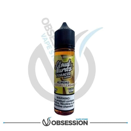 CLOUD NURDZ ALMOND HAZELNUT TOBACCO MTL E LIQUID | Buy Online in Egypt | Obsession Vape Store