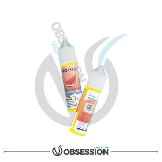 TOKYO SUPER COOL WATERMELON BUBBLEGUM MTL E LIQUID | Buy Online in Egypt | Obsession Vape Store