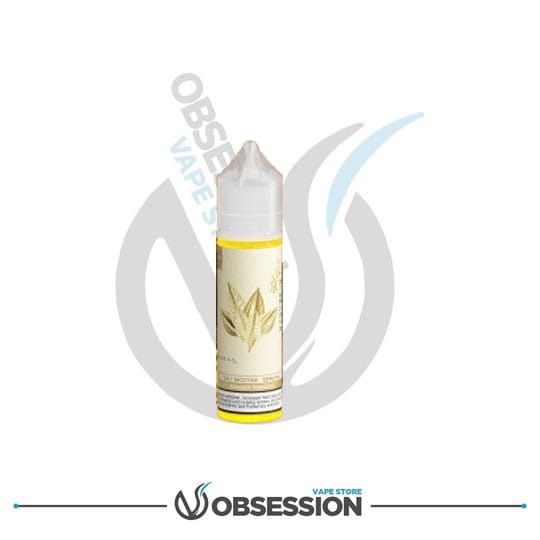 Vape juice bottle with brand logo on a white background
