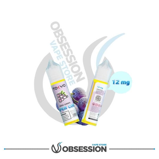 طوكيو سوبر كول روز جريب إم تي إل 60مل 12مجم | عنب وردي مثلّج