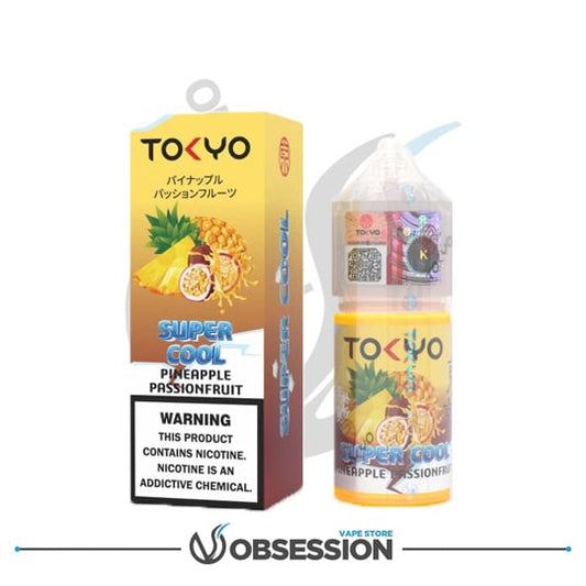 Super Cool Series Pineapple Passionfruit Salt | 30ml By Tokyo | Buy Online in Egypt | Obsession Vape Store