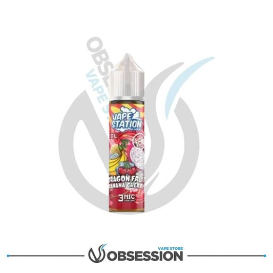 DRAGON FRUIT BANANA CHERRY VAPE STATION SUPER ICE DL E LIQUID | Buy Online in Egypt | Obsession Vape Store