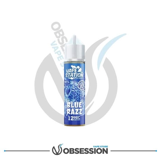BLUE RAZZ VAPE STATION HIGH ICE MTL 60ML