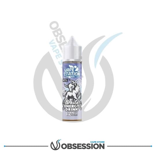 WHITE ENERGY DRINK VAPE STATION HIGH ICE MTL 60ML | Buy Online in Egypt | Obsession Vape Store