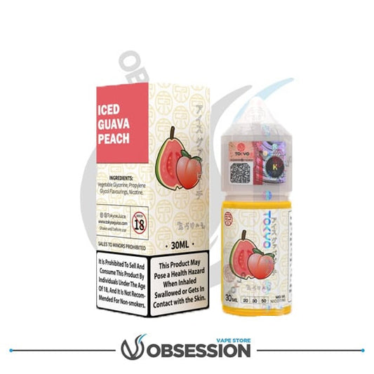 Classic Series Iced Guava Peach Salt | 30ml By Tokyo | Buy Online in Egypt | Obsession Vape Store