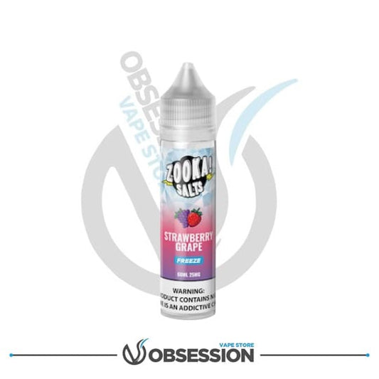 Zooka Freeze Strawberry Grape MTL 60ML | Buy Online in Egypt | Obsession Vape Store
