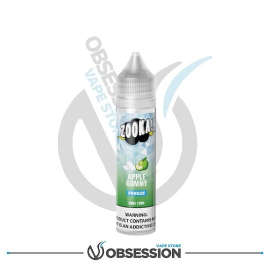 Zooka Freeze Salt Apple Gummy 60ml By Bazooka | Buy Online in Egypt | Obsession Vape Store