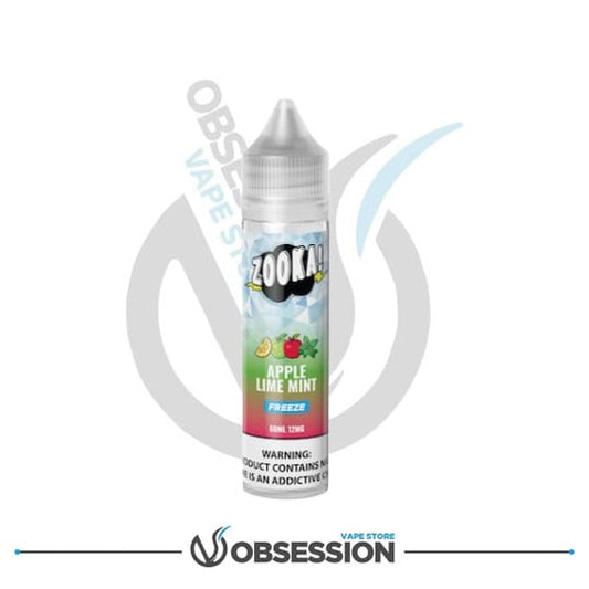 Zooka Freeze Salt Apple Lime Mint 60ml By Bazooka | Buy Online in Egypt | Obsession Vape Store