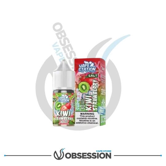 KIWI STRAWBERRY ICE – SALT NIC – 30ML BY VAPE STATION | Buy Online in Egypt | Obsession Vape Store