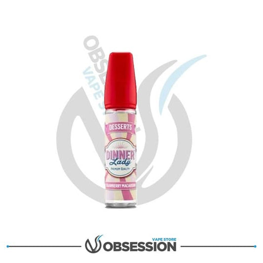 Strawberry Macaroon MTL Dinner Lady 60ml | Buy Online in Egypt | Obsession Vape Store