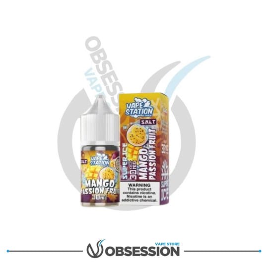 MANGO PASSION FRUIT ICE – SALT NIC – 30ML BY VAPE STATION | Buy Online in Egypt | Obsession Vape Store