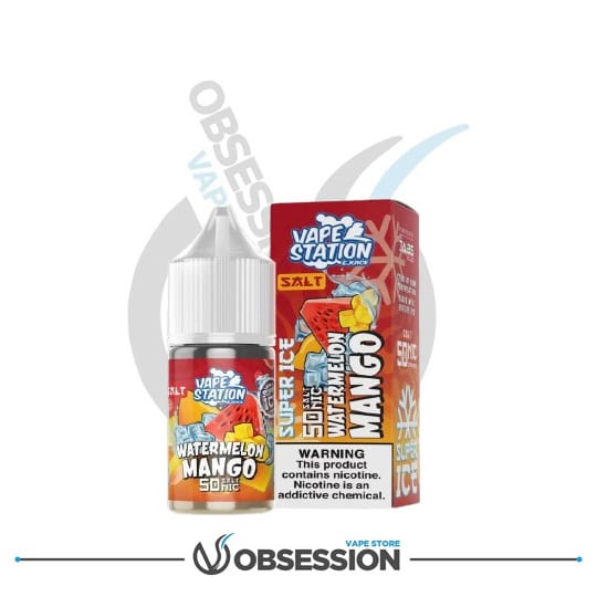 Watermelon Mango Super Ice Salt Nic By Vape Station | Buy Online in Egypt | Obsession Vape Store