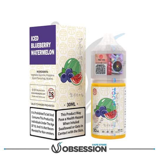Classic Series Iced Blueberry Watermelon Salt Nic By Tokyo | Buy Online in Egypt | Obsession Vape Store