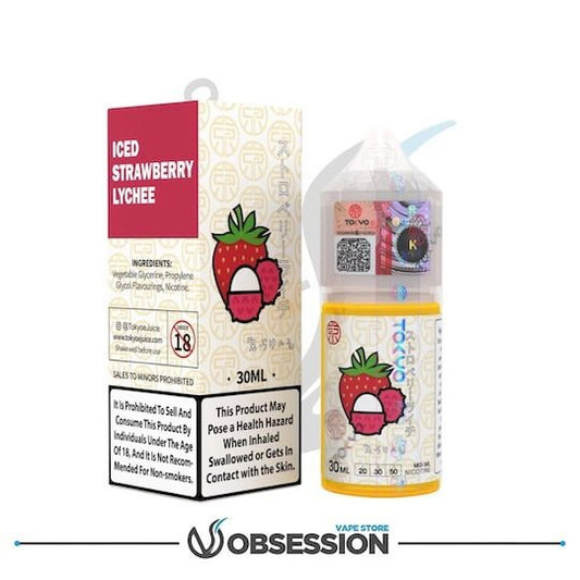 Classic Iced Strawberry Lychee Salt | 30ml By Tokyo | Buy Online in Egypt | Obsession Vape Store