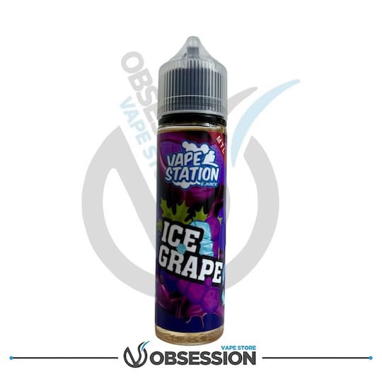 ICE GRAPE VAPE STATION MTL E - LIQUID | Buy Online in Egypt | Obsession Vape Store