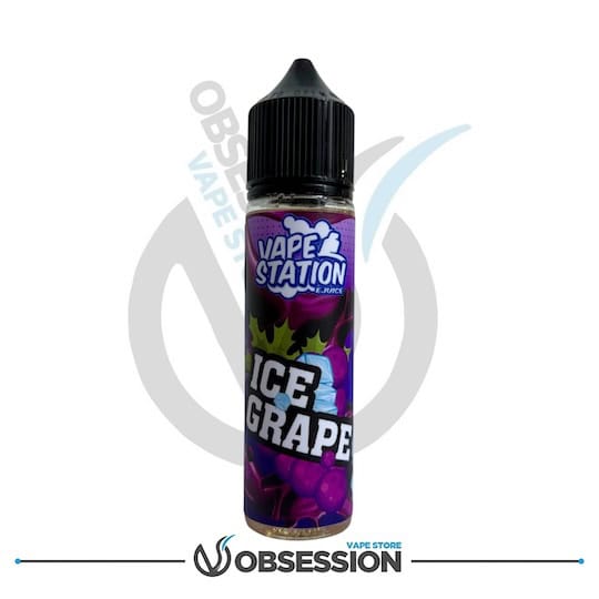 ICE GRAPE VAPE STATION 3MG E - LIQUID | Buy Online in Egypt | Obsession Vape Store