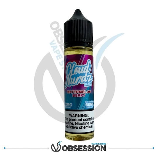 CLOUD NURDZ ICED WATERMELON BERRY MTL E LIQUID | Buy Online in Egypt | Obsession Vape Store