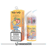 Super Cool Series Peach Orange Lemongrass Ice Salt By Tokyo | 30ml | Buy Online in Egypt | Obsession Vape Store