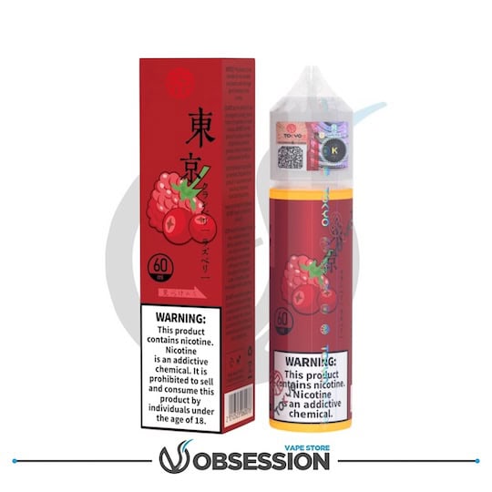 TOKYO CLASSIC CRANBERRY RASPBERRY ICED E LIQUID | Buy Online in Egypt | Obsession Vape Store