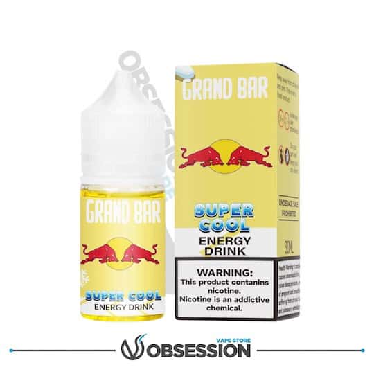 Energy Drink Super Cool Salt 30ml | Grand Bar Premium Liquid | Buy Online in Egypt | Obsession Vape Store