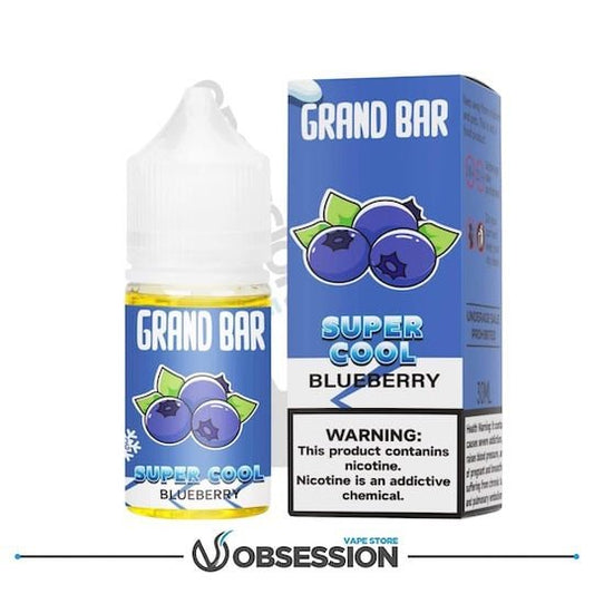 Blueberry Super Cool Salt 30ml | Grand Bar Premium Liquid | Buy Online in Egypt | Obsession Vape Store
