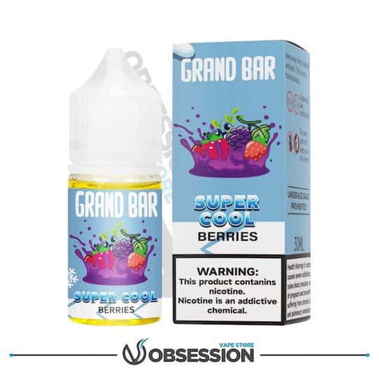 Berries Super Cool Salt 30ml | Grand Bar Premium Liquid | Buy Online in Egypt | Obsession Vape Store