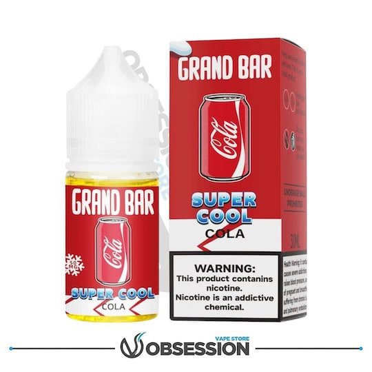 Cola Super Cool Salt 30ml | Grand Bar Premium E - Liquid | Buy Online in Egypt | Obsession Vape Store
