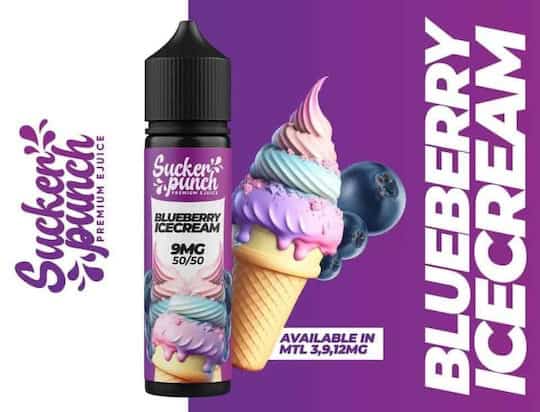 SUCKER PUNCH BLUEBERRY ICE CREAM MTL E - LIQUID – 60ML | Buy Online in Egypt | Obsession Vape Store