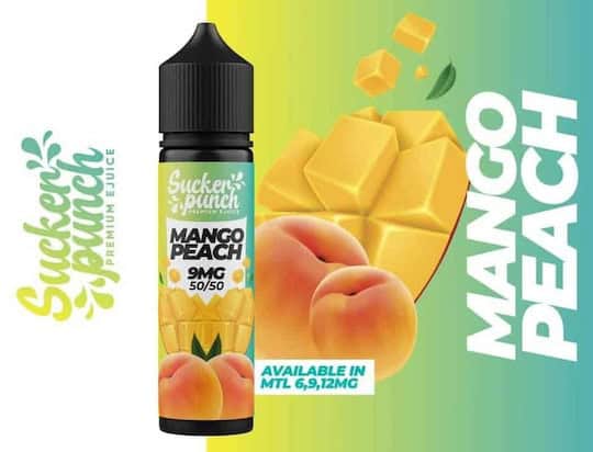 SUCKER PUNCH MANGO PEACH MTL E - LIQUID – 60ML | Buy Online in Egypt | Obsession Vape Store