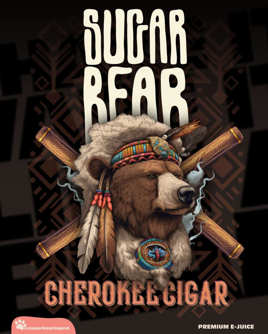 SUGAR BEAR CHEROKEE CIGAR 30MG SALT E - LIQUID | Buy Online in Egypt | Obsession Vape Store