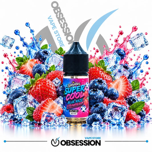 Sprinkles Super Cool Blue Razz Strawberry SaltNic 30ml