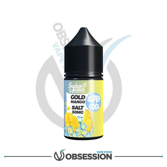 Sucker Punch Gold Mango Super Cool Salt 30ml | Buy Online in Egypt | Obsession Vape Store