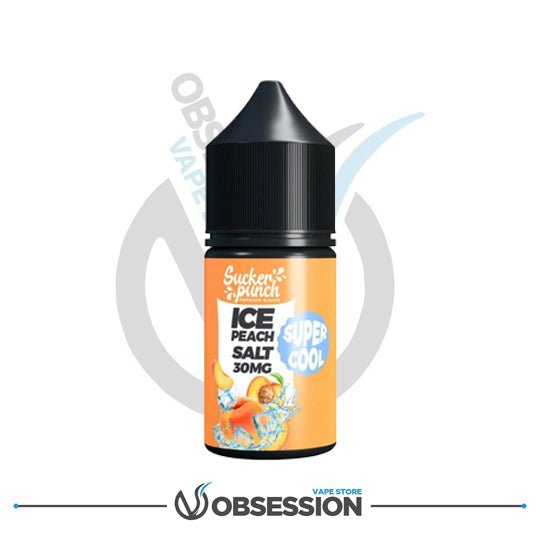 Sucker Punch Ice Peach Super Cool Salt 30ml | Buy Online in Egypt | Obsession Vape Store