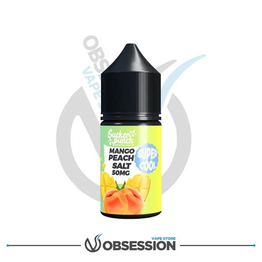 Sucker Punch Mango Peach Super Cool Salt 30ml | Buy Online in Egypt | Obsession Vape Store