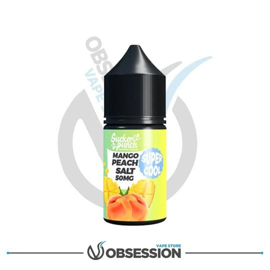 Sucker Punch Mango Peach Super Cool Salt 30ml | Buy Online in Egypt | Obsession Vape Store