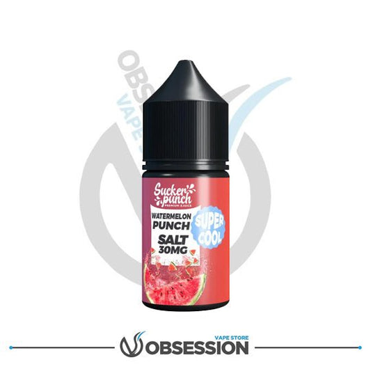 Sucker Punch Watermelon Punch Super Cool Salt 30ml | Buy Online in Egypt | Obsession Vape Store