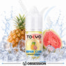 TOKYO vape juice bottle with pineapple and guava graphics on a white background