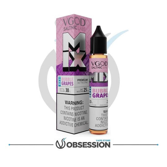 Mix Iced Bubble Grapes eLiquid By VGOD SaltNic | 30ml | Buy Online in Egypt | Obsession Vape Store