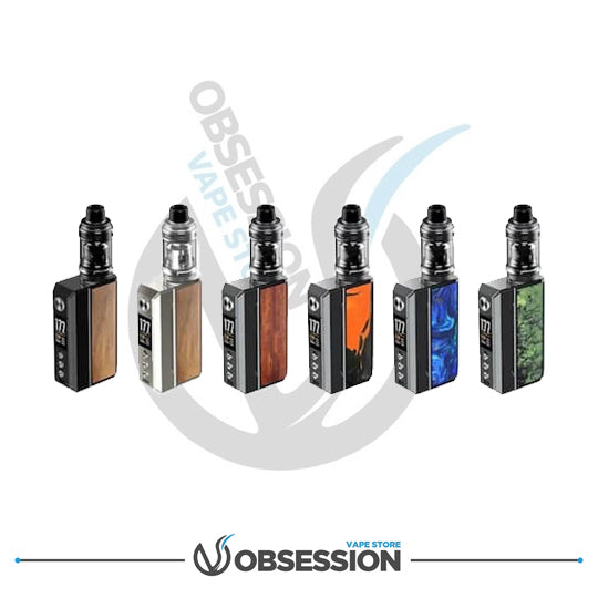 Assorted vape devices with 'Obsession Vape Store' branding on a white background