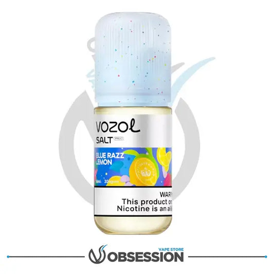 VOZOL vape device with colorful label on a white background