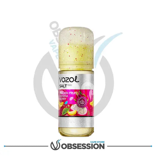 Vozol vape juice bottle with dragon fruit flavor on a white background