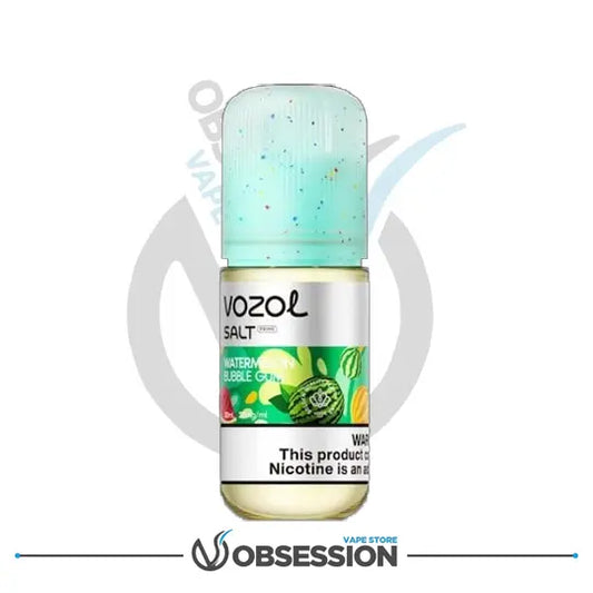 Vozol vape juice bottle with a gradient cap on a white background, featuring the Vape Store Obsession logo.