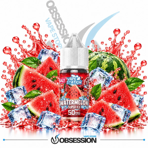 Vape Station Super Ice Watermelon SaltNic 30ml
