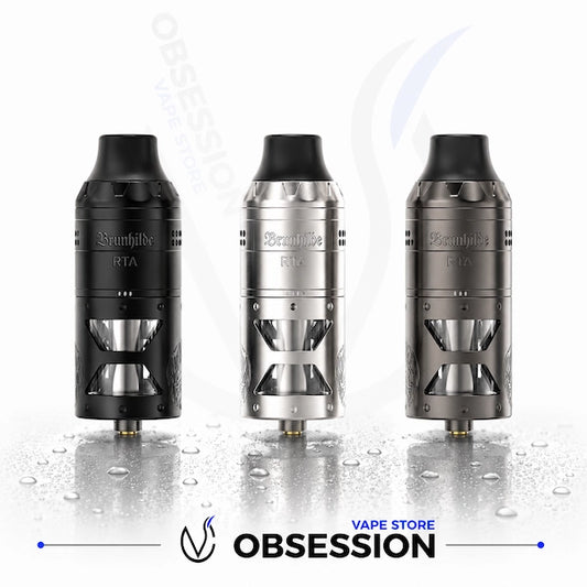 Three vaping devices on a white background with 'Vape Store Obsession' logo.