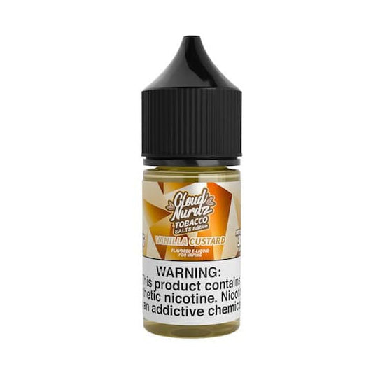 Vanilla Custard Tobacco Salt 30ml By Cloud Nurdz | Buy Online in Egypt | Obsession Vape Store