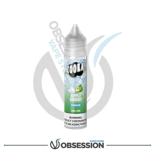 Zooka Freeze Apple Gummy MTL 60ML | Buy Online in Egypt | Obsession Vape Store