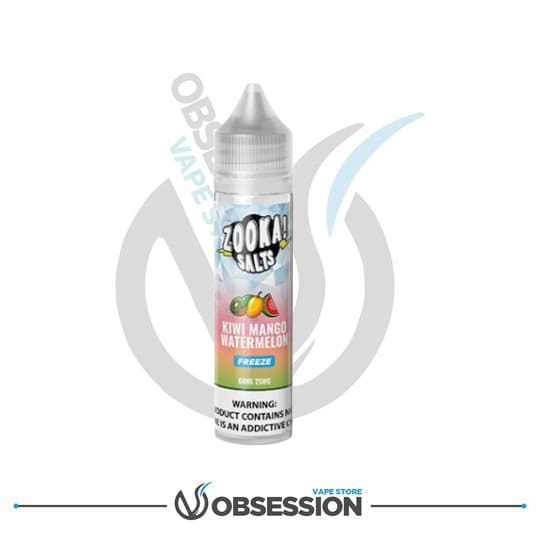 Zooka Freeze Kiwi Mango Watermelon MTL 60ML | Buy Online in Egypt | Obsession Vape Store