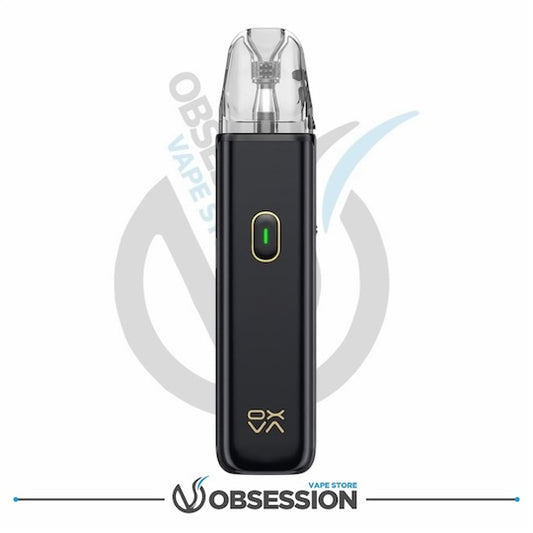 "جهاز سحبة أكسليم جو لايت اللون الأسود Classic Black، صورة منتج رسمية بخلفية بيضاء لمتجر Obsession Vape Store."