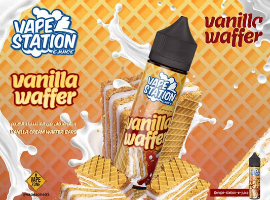 WAFFER VANILLA VAPE STATION 3MG E - LIQUID | Buy Online in Egypt | Obsession Vape Store